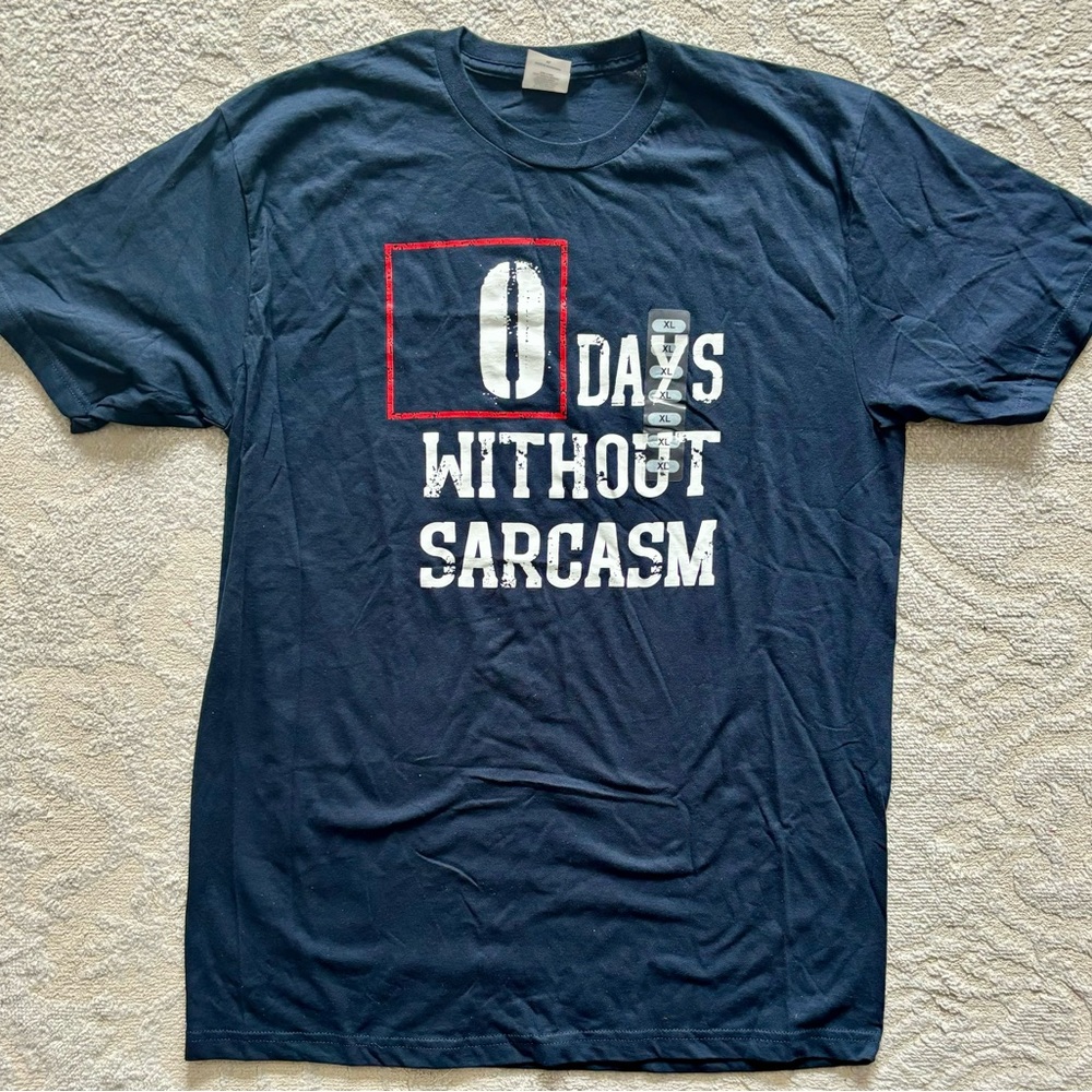 NWOT- Sarcasm T-Shirt size XL